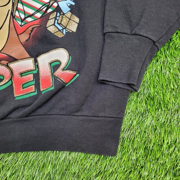 Vintage 1997 Tazmanian Devil Sweatshirt Womens XL 22x25 Black - Picture 11 of 13